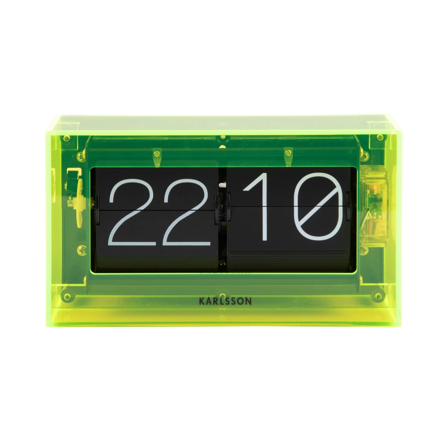 Karlsson Table Flip Clock Enclosed Boxed 20.7cm Clock