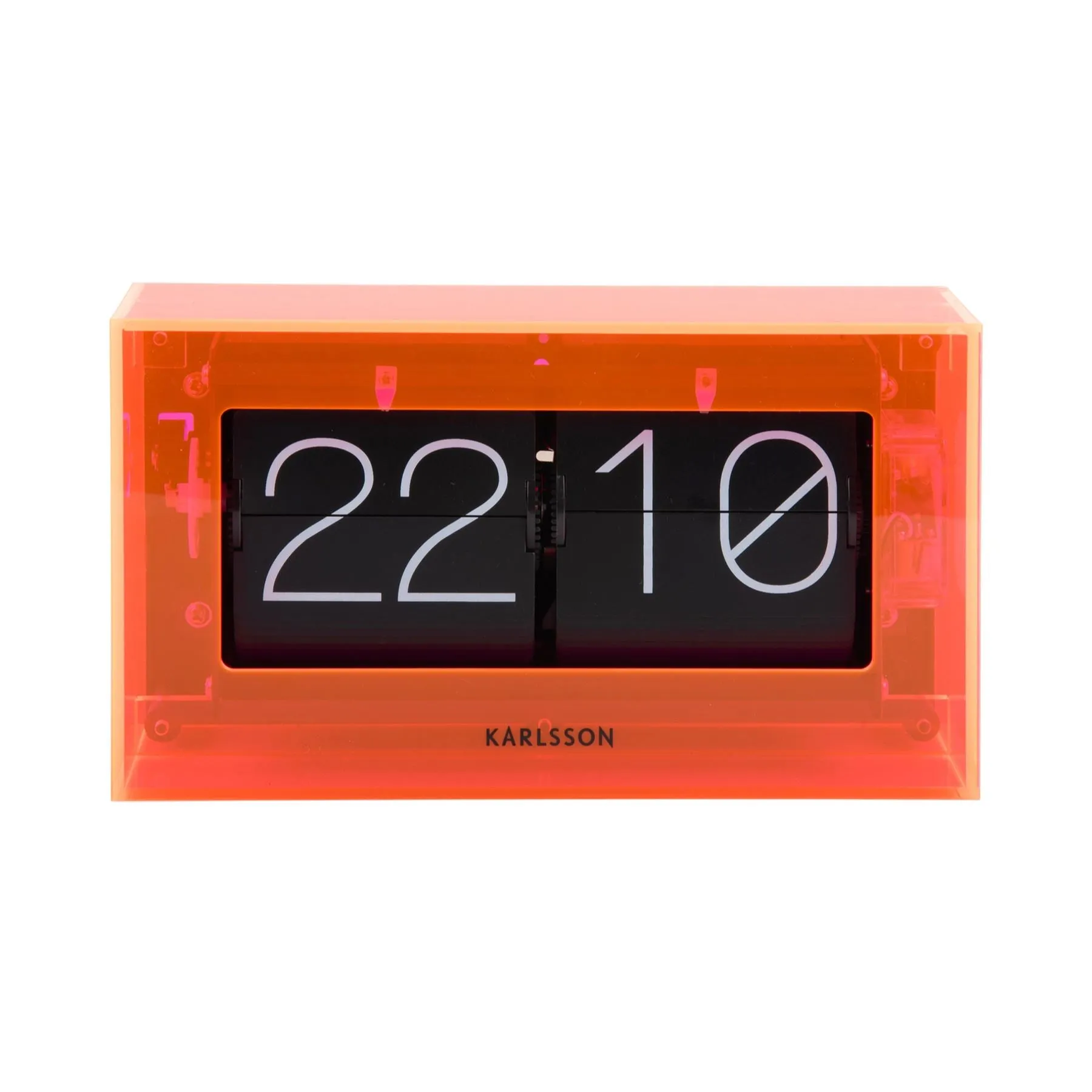 Karlsson Table Flip Clock Enclosed Boxed 20.7cm Clock