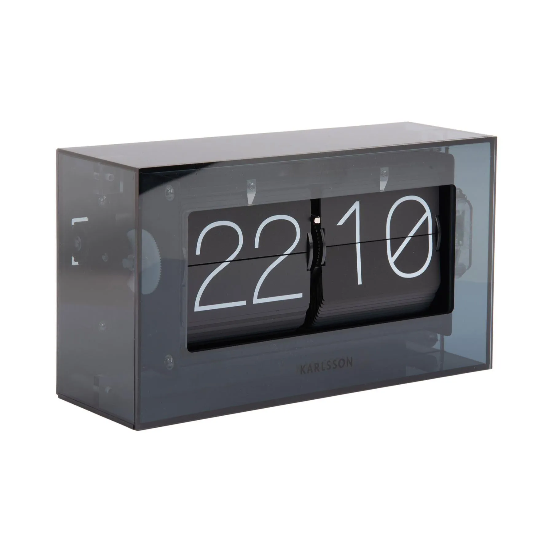 Karlsson Table Flip Clock Enclosed Boxed 20.7cm Clock