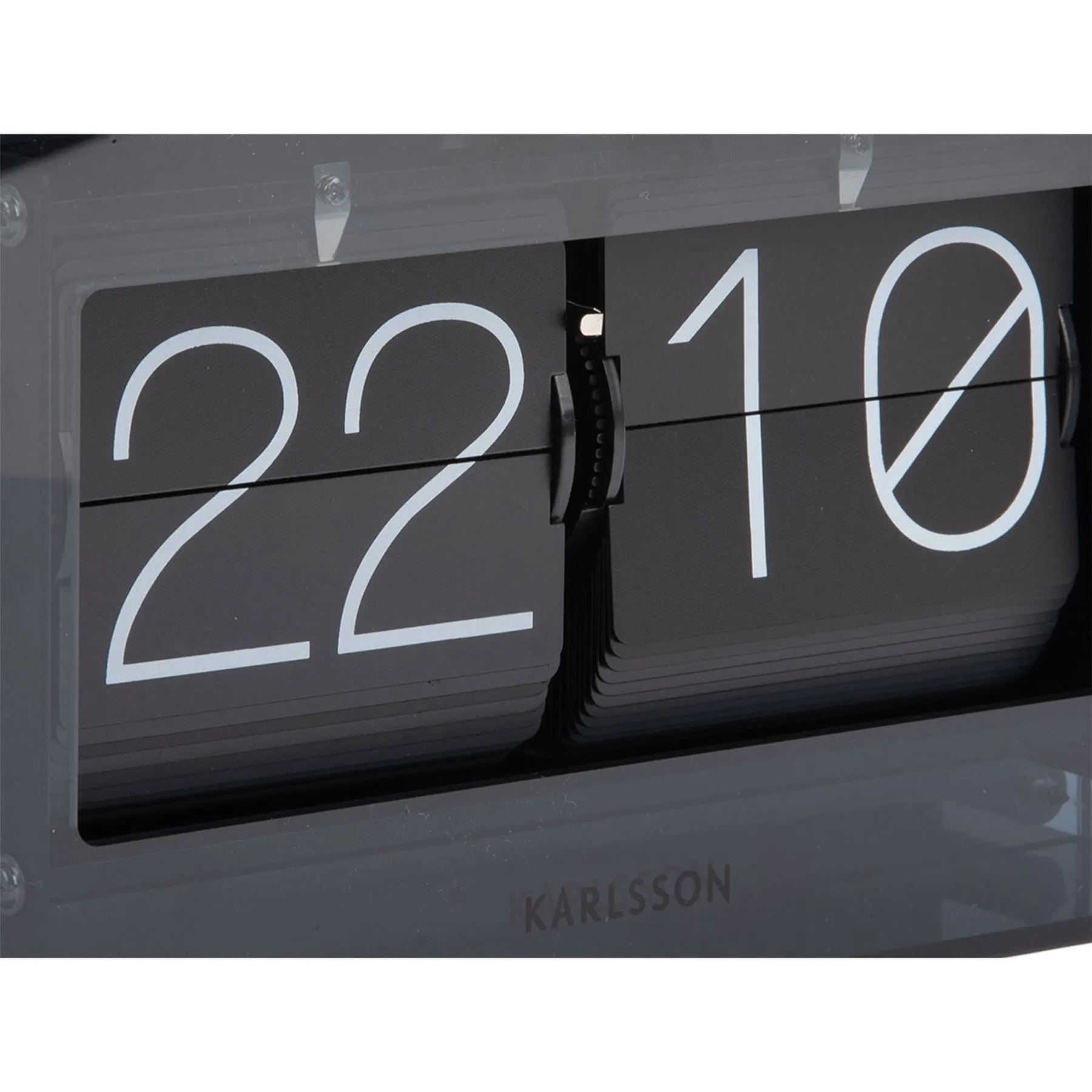 Karlsson Table Flip Clock Enclosed Boxed 20.7cm Clock