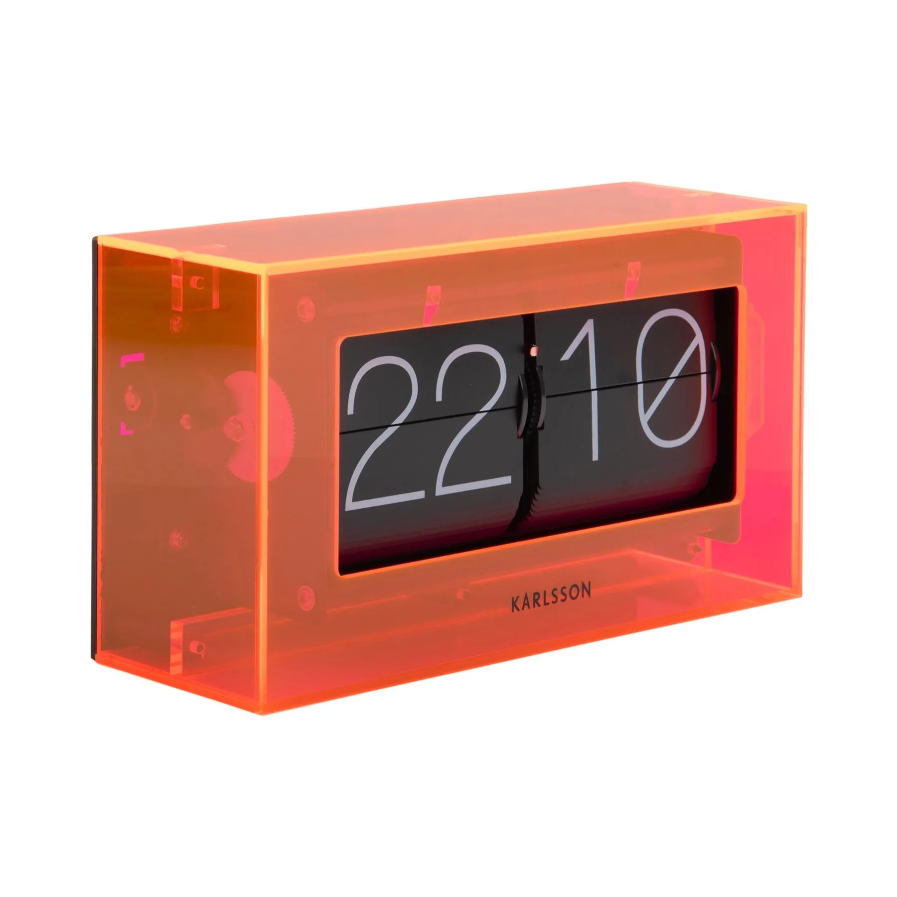 Karlsson Table Flip Clock Enclosed Boxed 20.7cm Clock