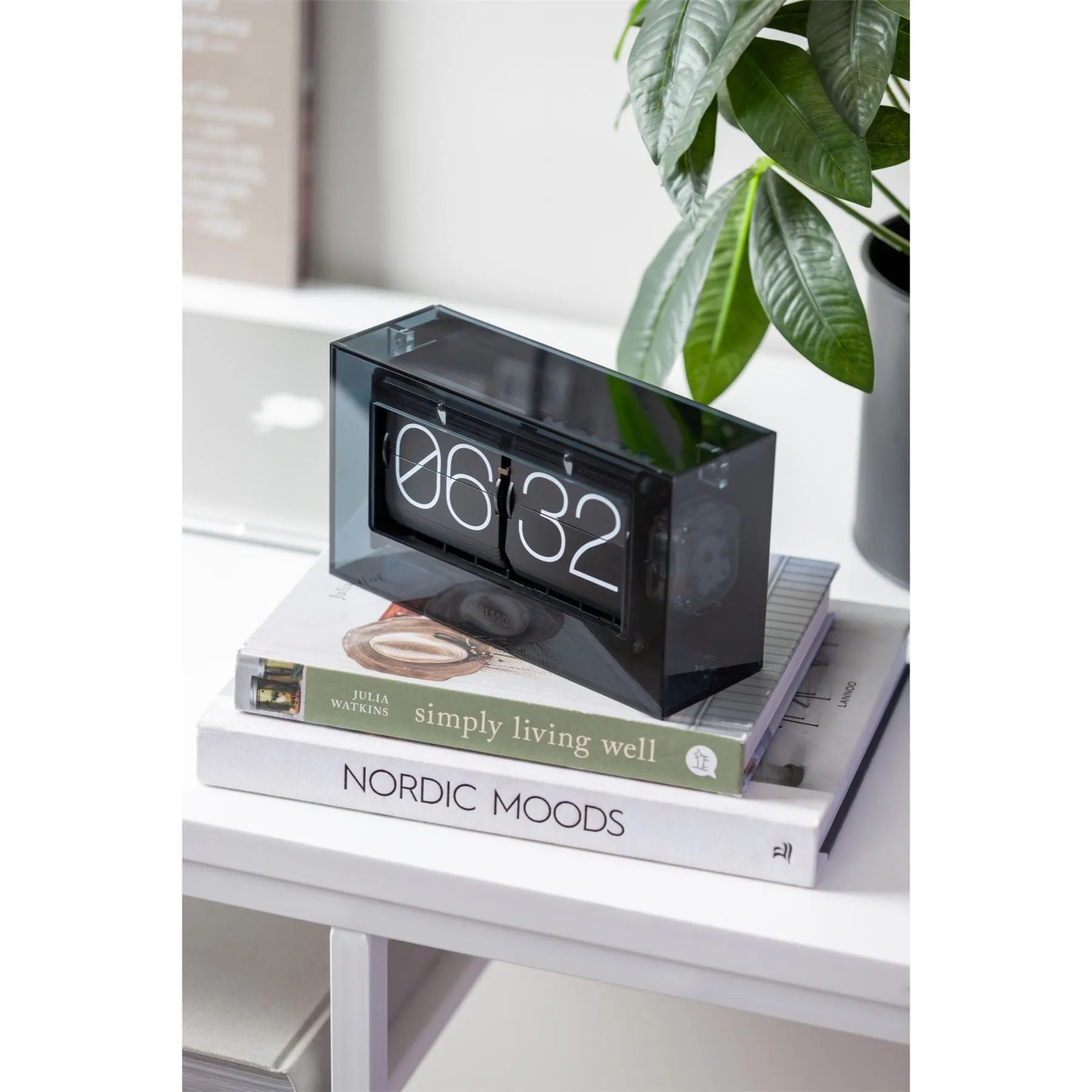 Karlsson Table Flip Clock Enclosed Boxed 20.7cm Clock