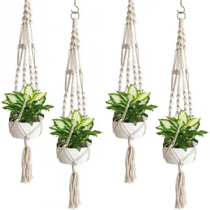 Macramé Plant Hanger (4 Pack)