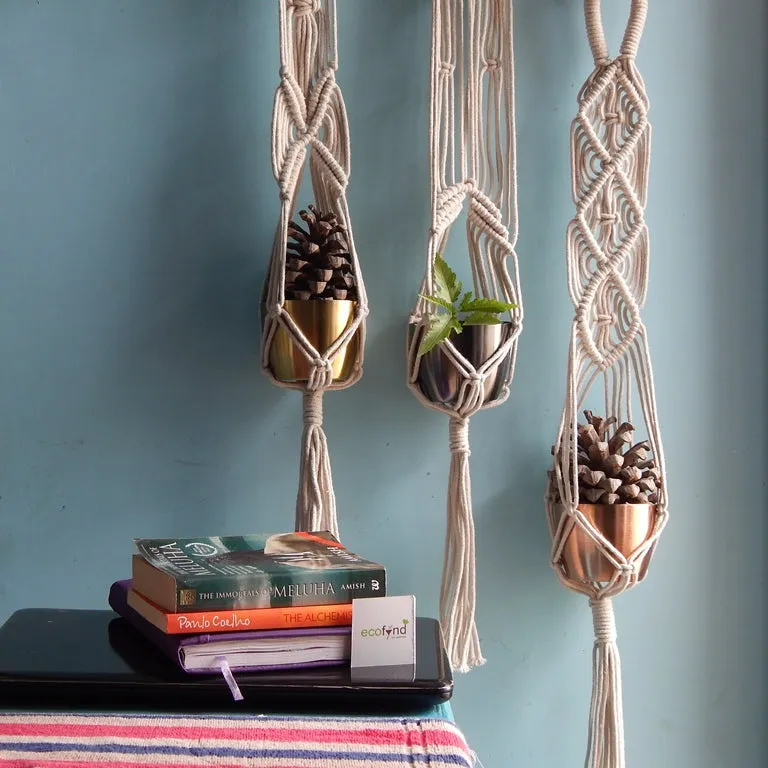 Macrame Plant Hanger (Pack of 3)