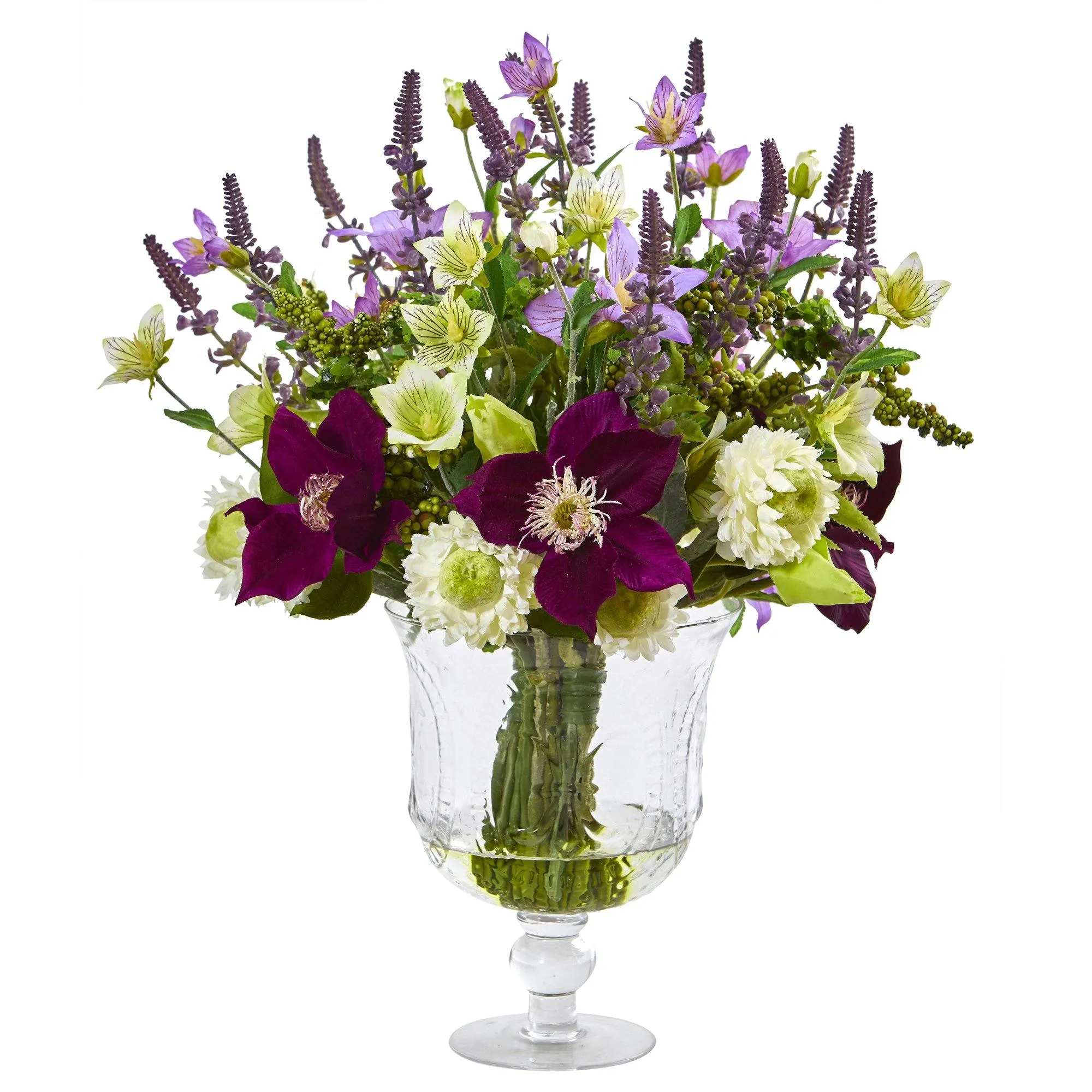 Mixed Flower Artificial Arrangement in Royal Urn