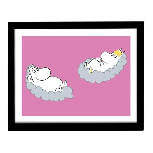 Moomin Art Print - On the Clouds