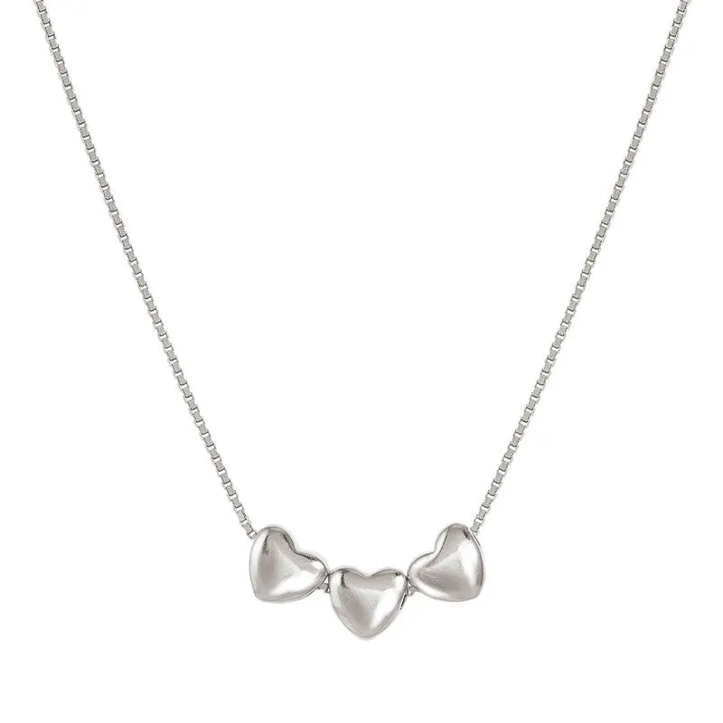 Nomination Armonica Necklace, Hearts, Sterling Silver