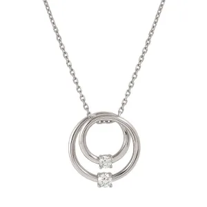 Nomination CosmicLove Necklace, Big Circle, Cubic Zirconia, Sterling Silver