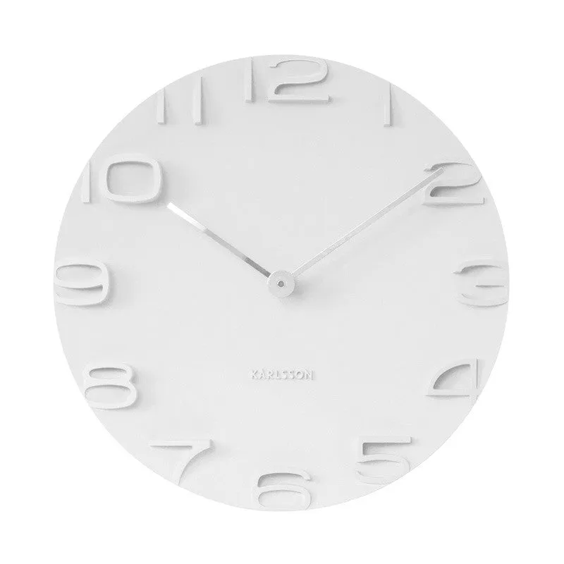 On The Edge Wall Clock - White (42cm)