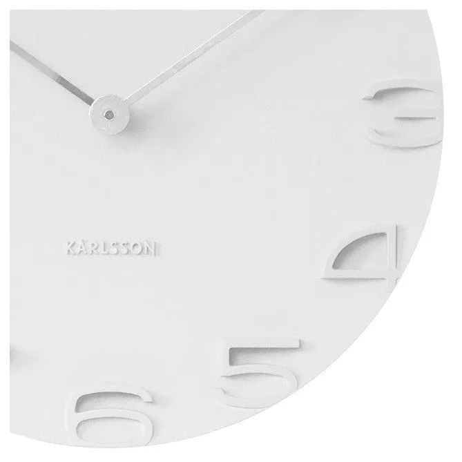 On The Edge Wall Clock - White (42cm)