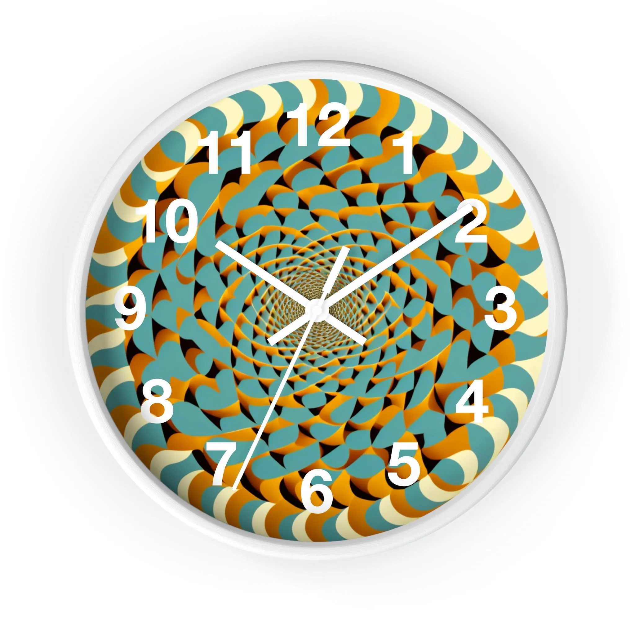 Optical Illusion Wall Clock w/ numbers