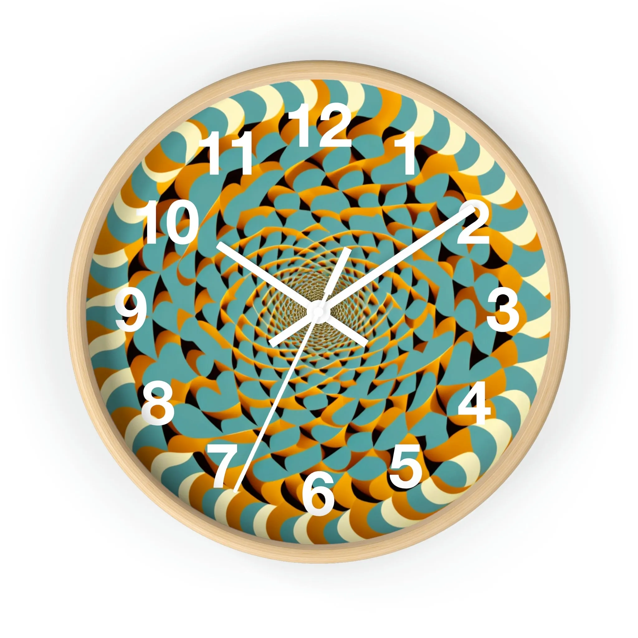 Optical Illusion Wall Clock w/ numbers