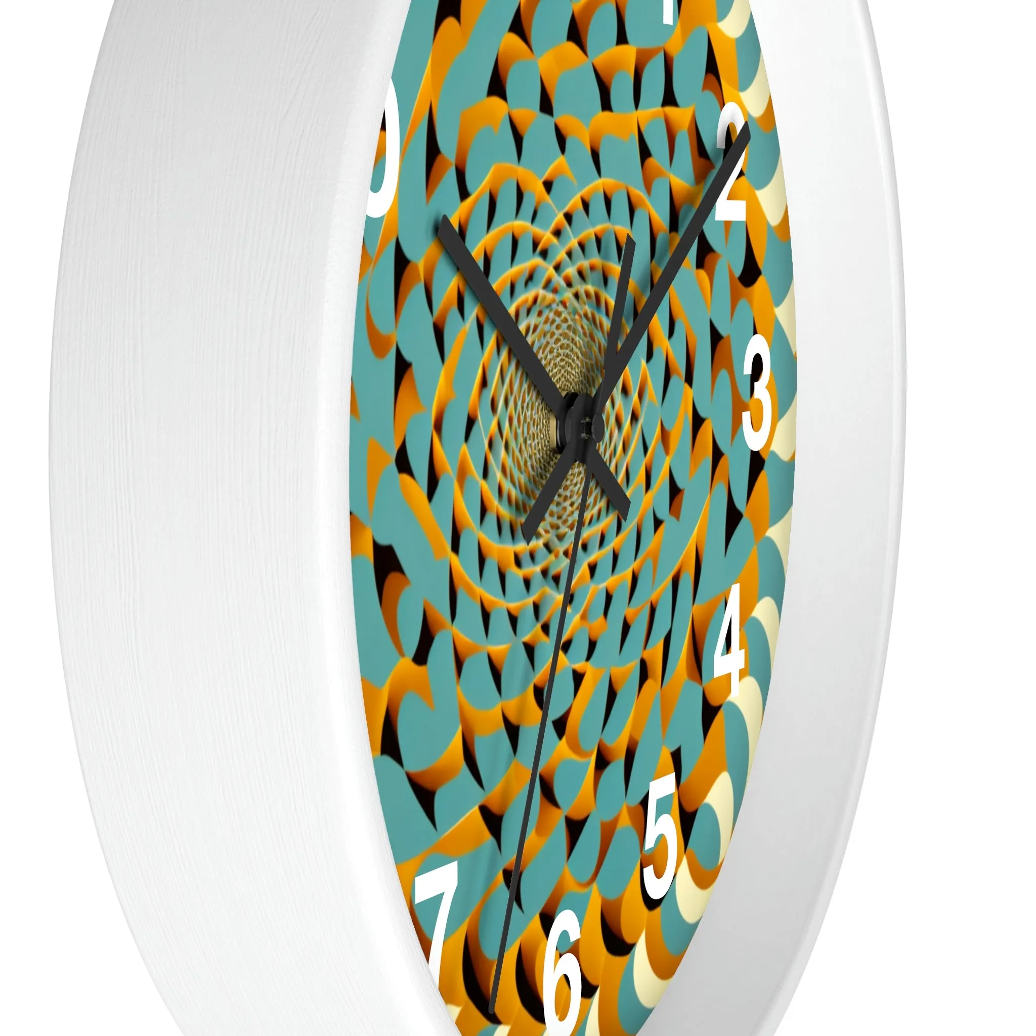 Optical Illusion Wall Clock w/ numbers