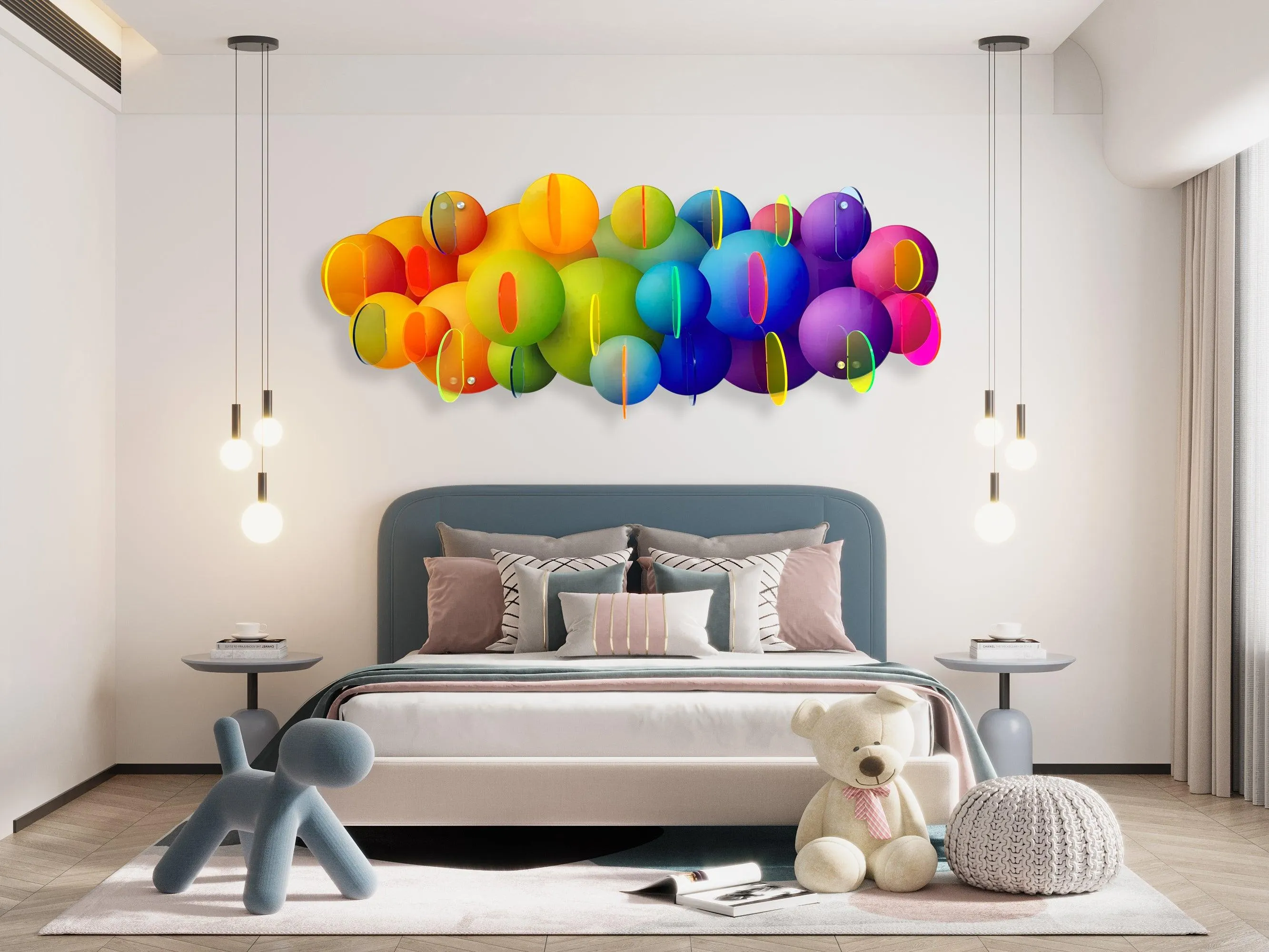 Parametric Bubbles 3D Bubble Art Transparent Parametric Decor