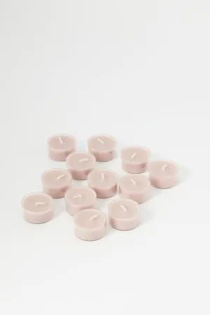 Pink Aromatic Floral Scented Tealight Set (12 Piece)