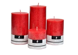 Propsicle Scented Candle Rose Fragrance Pure Wax Pack of 4 Aromatic Pillar for Home Decoration & Gift