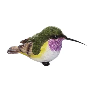 Purple Neck Hummingbird Figurine