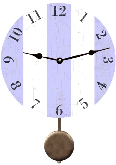 Purple Striped Clock for Modern Homes – A Trendy Accent Piece