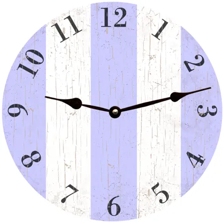 Purple Striped Clock for Modern Homes – A Trendy Accent Piece