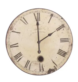 Round French clock - Seconds