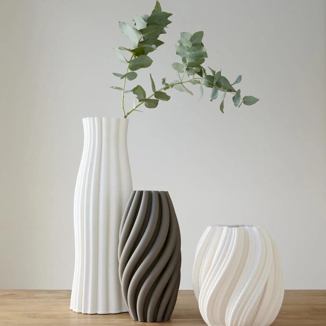 Stella Charcoal Vase | 29cm