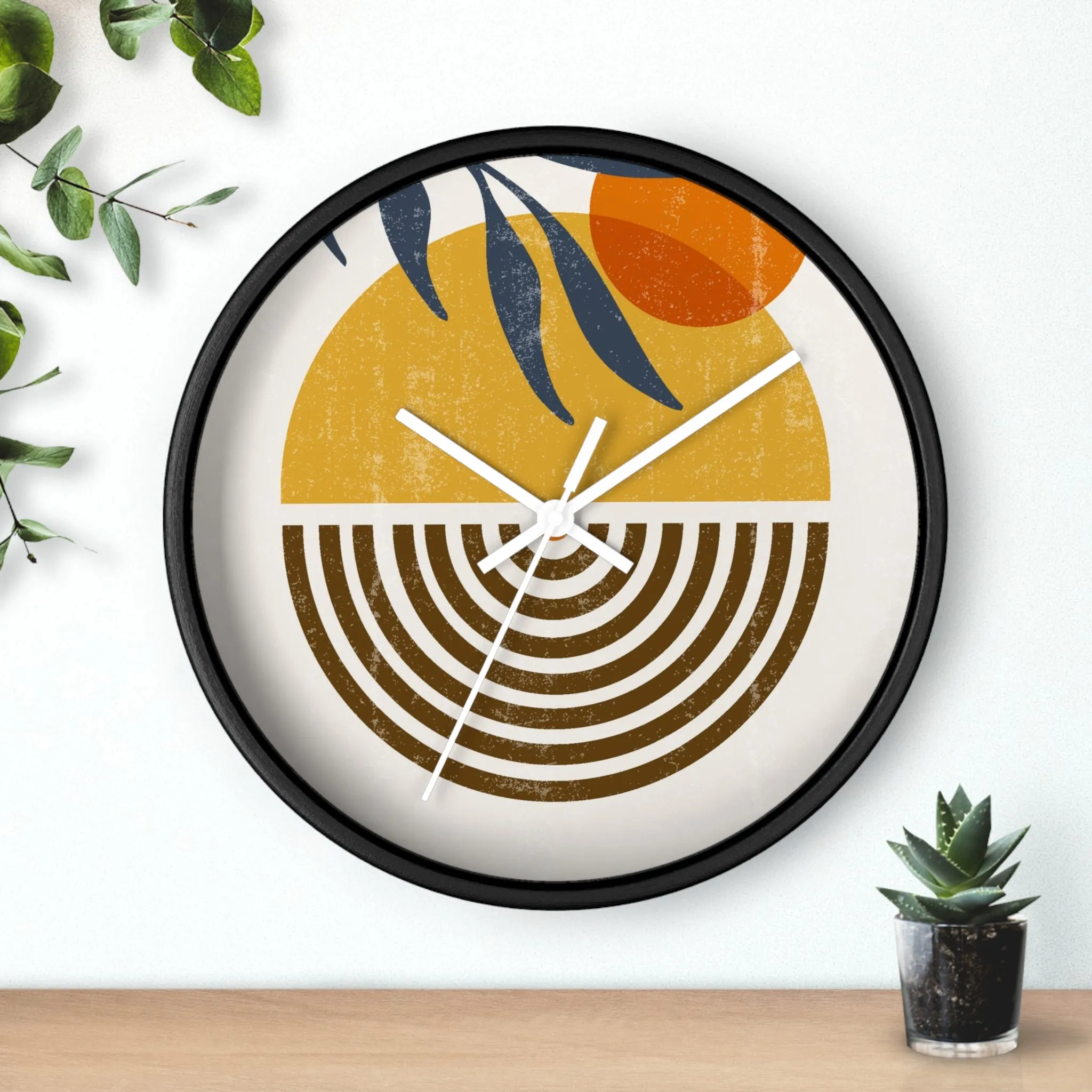 Sunsets & Tangerines Wall Clock