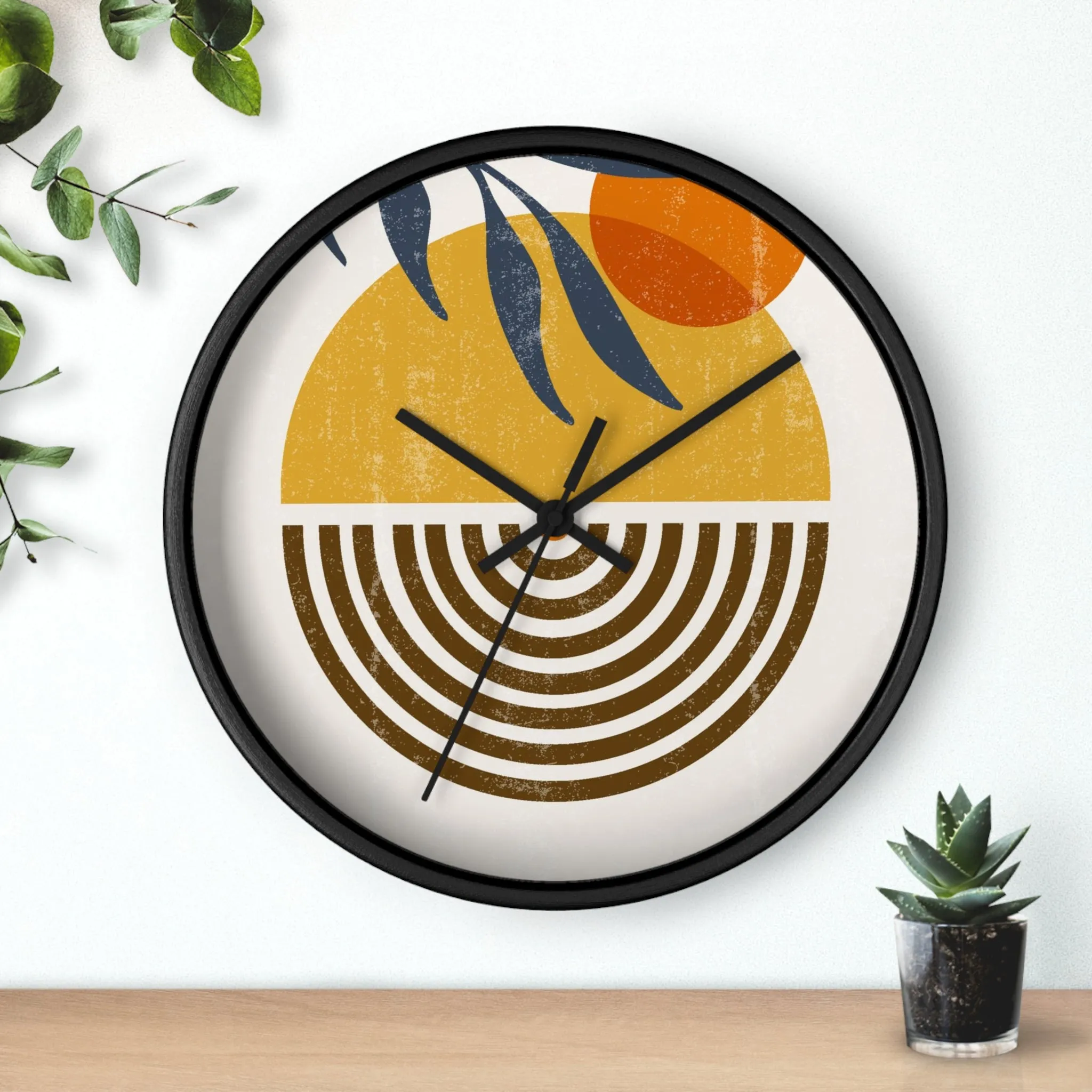 Sunsets & Tangerines Wall Clock