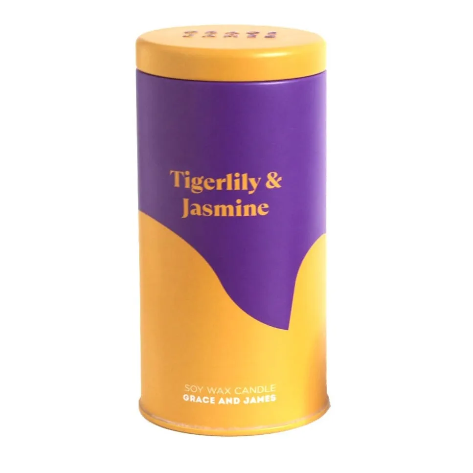 Tigerlily & Jasmine - Aromatic Soy Wax Candle 70 Hour