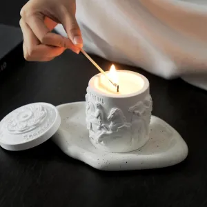 Urbane Home Scented Candles | Fragrance Candles | Candles for Wedding | Candles for Bedroom | Birthday Candles | Valentines Day Gifts Candles | DY-230701A | White