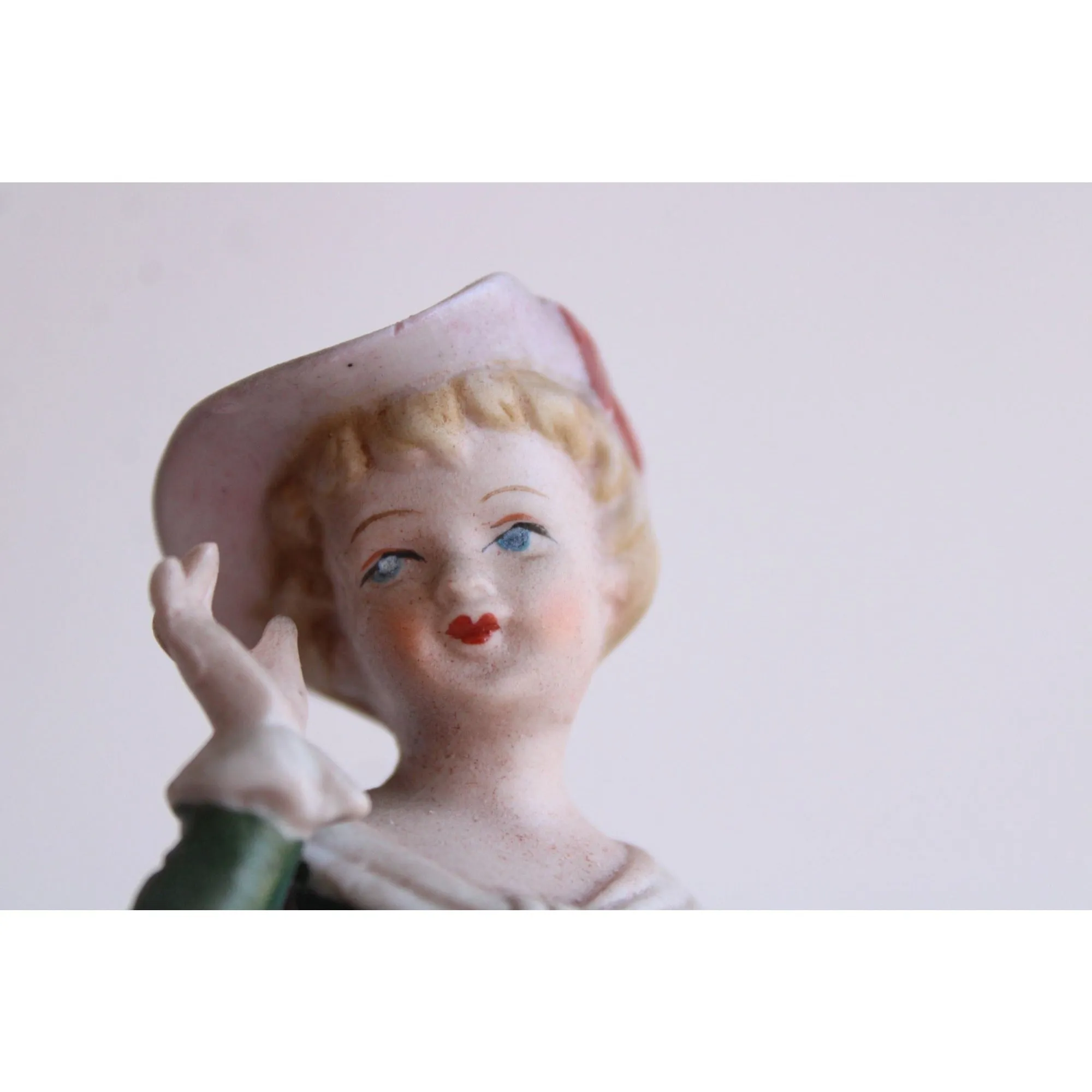 Vintage Bisque Porcelain Man and Woman Figurines