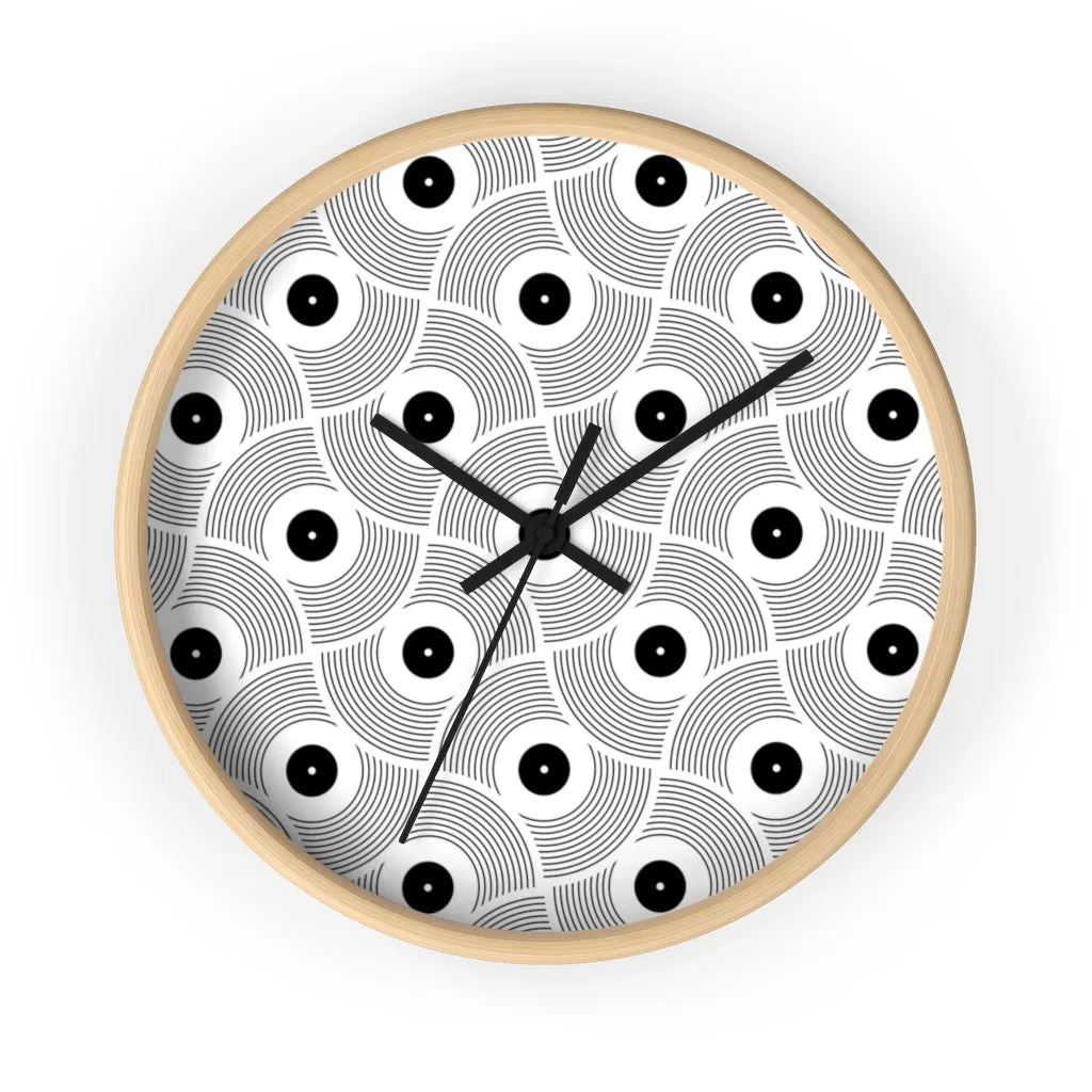 VINYL 02 PATTERN WALL CLOCK