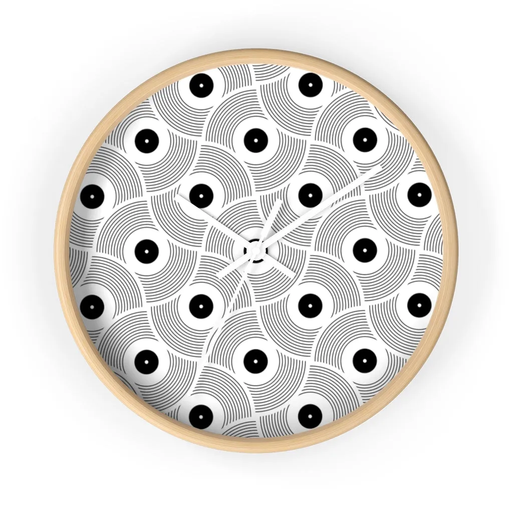 VINYL 02 PATTERN WALL CLOCK