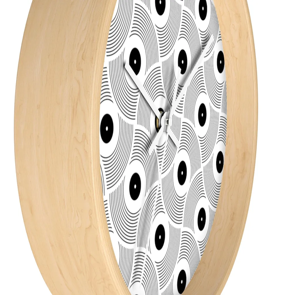 VINYL 02 PATTERN WALL CLOCK