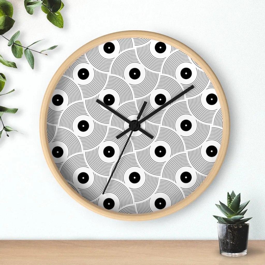 VINYL 02 PATTERN WALL CLOCK