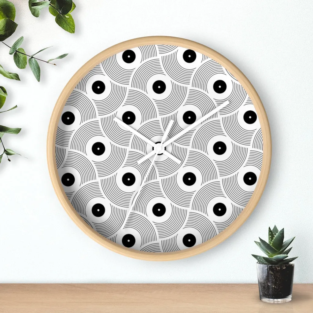 VINYL 02 PATTERN WALL CLOCK