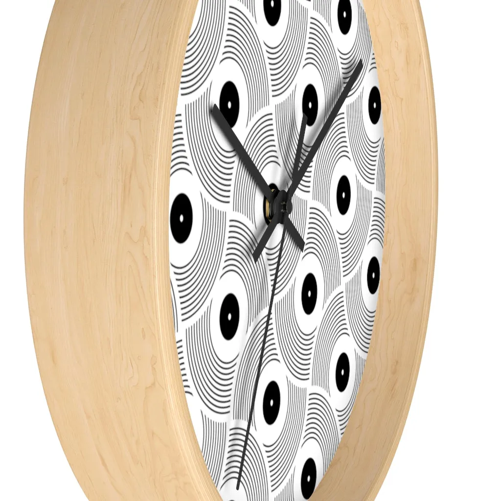 VINYL 02 PATTERN WALL CLOCK