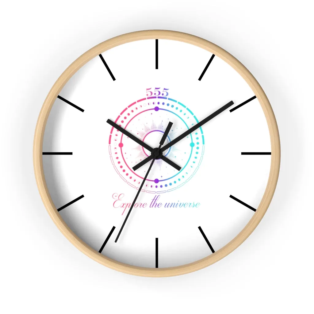 Yoga Spiritual Meditation Wall clock -Change 555 Angel Number