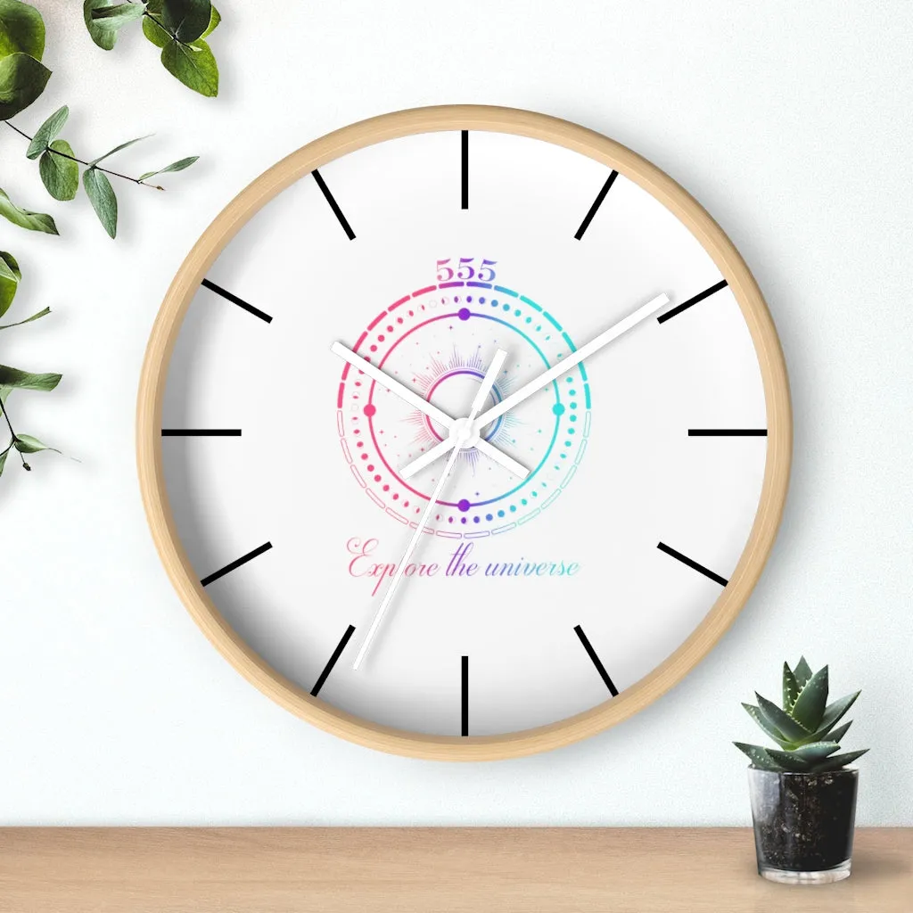 Yoga Spiritual Meditation Wall clock -Change 555 Angel Number