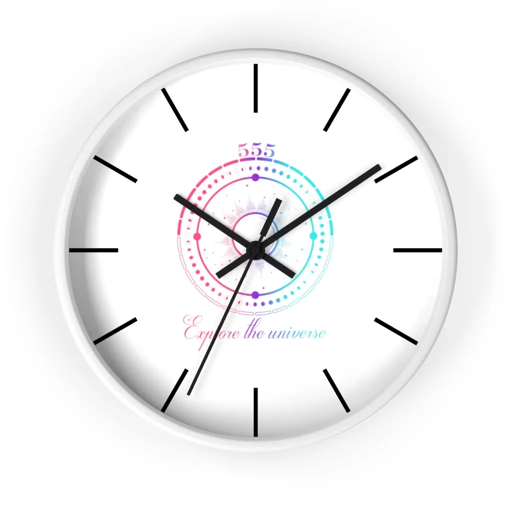 Yoga Spiritual Meditation Wall clock -Change 555 Angel Number