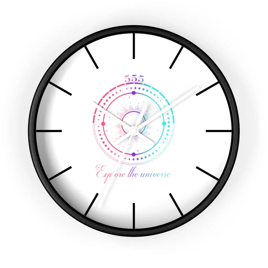 Yoga Spiritual Meditation Wall clock -Change 555 Angel Number