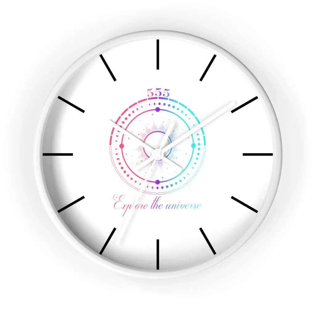 Yoga Spiritual Meditation Wall clock -Change 555 Angel Number