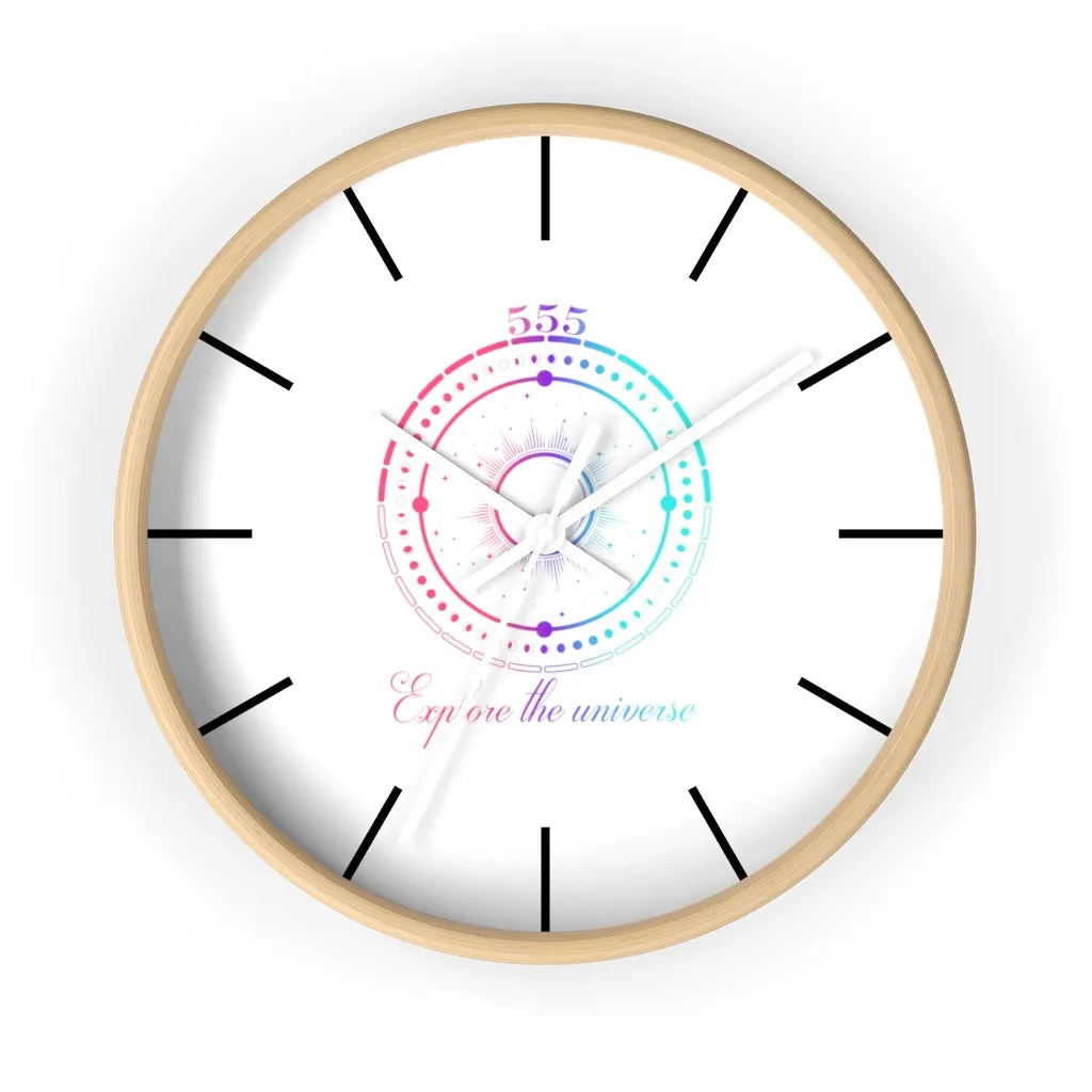 Yoga Spiritual Meditation Wall clock -Change 555 Angel Number