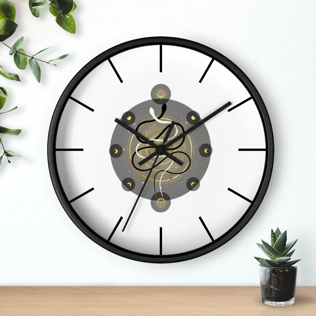 Yoga Spiritual Meditation Wall clock - Harmony 888 Angel Number